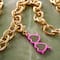 12 Pack: Charmalong™ Pink Heart-Shaped Sunglasses Charm by Bead Landing™